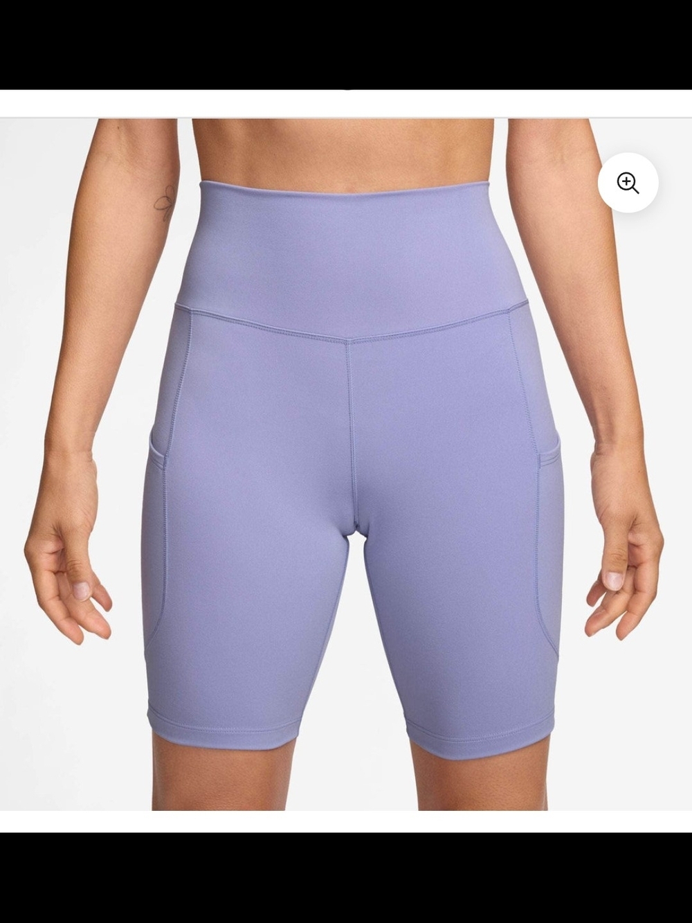 RBX High-Rise Lilac Bike Shorts with Side Pockets Size L